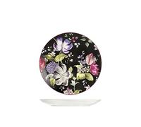 H&h set 12 piatti frutta bouquet in porcellana cm 20