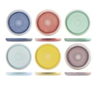 H&H Set 12 Piatti Frutta Coachella In New Bone China Cm 19