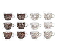 H&H Set 12 Tazze Te Michelle In New Bone China Senza Piatto Cc230