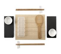 H&H Set 13 pezzi Sushi in Ardesia e bamb