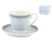 H&H Set 2 tazze t Blue Dream in porcellana Con Piatto cc260