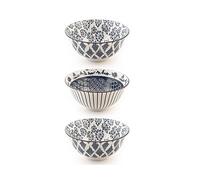 H&h set 3 bowl poke seta in porcellana cm 16
