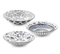 H&H Set 3 Bowl Poke Seta In Porcellana Cm 23