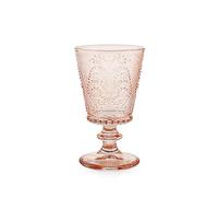 H&H Set 4 Calici Garden In Vetro Rosa Antico Cl 25