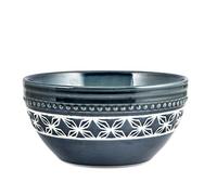 H&H Set 4 Piatti In Stoneware Minorca Fondo Cm15