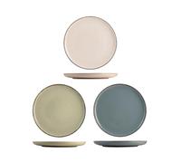 Ensemble H&H Neuf Perle 4 Assiettes Plates, Porcelaine, Assorties, 27cm