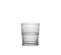 H&h set 6 bicchieri romance in vetro trasparente cl34