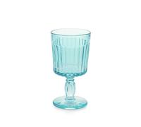 H&H Set 6 Calici Atena In Vetro Azzurro Cl 26