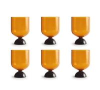 H&h set 6 calici modern ambra cc260