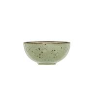 H&h set 6 coppette in stoneware mimosa verde cm11,5