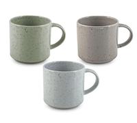 H&H Set 6 Mug Yoko In Porcellana Colori Assortiti Cc 380