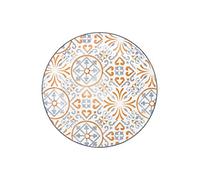 H&h set 6 piatti frutta capri in stoneware cm20