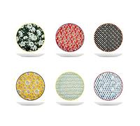 H&H Set 6 Piatti Frutta Colourful Assortiti Cm19