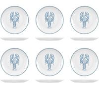 H&H Set 6 Piatti Frutta Ocean Cm20