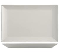 H&H Set 6 Piatti In Stoneware Osaka Tortora Rettangolare 34X22