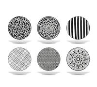 H&H Set 6 Piatti Mirage In Porcellana Cm 19