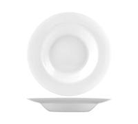 H&H Set 6 Piatti Opale Premiere Pasta Bianco Cm28
