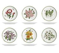 Ensemble H&H Neuf 6 Assiettes Plates Fleurs En Porcelaine Décorée 27 Cm