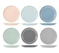 H&H Set 6 Piatti Piani Loft assortiti Cm27