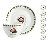 Ensemble De 6 Tasses Jumbo En Porcelaine, Marque H&H, CC370