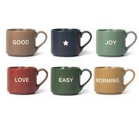 Ensemble H&H Nouveau Mix&Match 6 Tasses Jumbo En Porcelaine Nouvelle Cc380