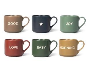 H&h set 6 tazze jumbo mix&match assortite cc 380