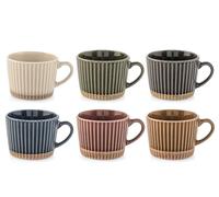 H&H Set 6 Tazze Te Land In New Bone China Cc 200