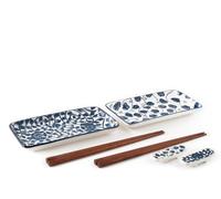 H&H Set 8 Pezzi Sushi Tsubaki Cm 18X9,5