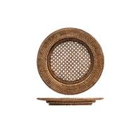 H&H Set de table rond en rotin, 32 cm
