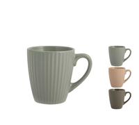 H&h Set Tasses à Thé 6 Grès / Grès Nouveau Countryside Couleurs Assorties Mixte