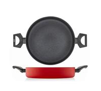 H&H Tegame 2 Manici Antiaderente Flame Cm28