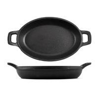 H&H Tegame 2 Manici In Ghisa, Cm 12X18