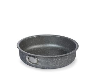 H&H Tortiera Antiaderente Stone Grigio Cm 24