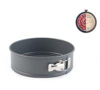 H&H Tortiere Deli Chef Antiadhésif Grise en Aluminium Forme Ronde