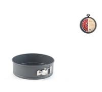 H&H Moule à gâteau 1 fond Deli Chef 20 cm en aluminium avec revêtement antiadhésif - Couleur grise - Moule à gâteaux et gâteaux - Lavable au lave-vaisselle - Idéal également pour un usage