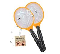 H+H TS 103 Lot de 2 tapettes à mouches électriques | Tapette à insectes électrique | Tapette à mouches électrique | Attrape-mouches électrique | Raquette d'insectes | Raquette de guêpes