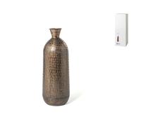H&H Vase Chennai En Aluminium Décoré Gravé À Texture Couleur Bronze 49 Cm