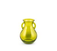 H&H Vase En Verre Recy mphore Verte 16 Cm