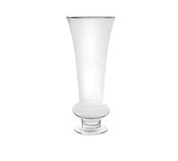 H&H Vaso Fiori In Vetro Trasparente, O30 - H70 Cm