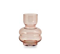 H&h vaso in vetro rosa cm 21