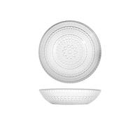 H&h set 6 piatti in vetro venere trasparente fondo cm21