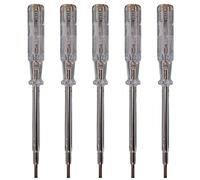 H + H Werkzeug Testeur standard 45700 5X 45700 - Testeur de tension/de phase jusqu'à 250 V GS - Certifié VDE 0680 - Fabriqué en Allemagne - Transparent - 190 mm - 45700 VDE