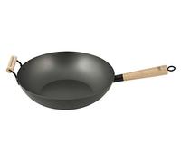 H&H Wok Anti-adhérent Manche en Bois Bourgeois 32 cm