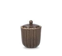 H&H Zuccheriera Lotus In Stoneware Marrone Cc 310