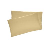 H HANSEL HOME Lot de 2 Taies d'oreiller 80x40cm en 100% Microfibre, Housse d'oreiller avec Fermeture Éclair - Kaki
