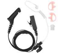 H HAOSHENGDA XPR3300e Oreillette de surveillance à 2 fils avec tube acoustique et micro PTT pour talkie-walkie XPR3000 XPR3300 XPR3300e XPR3500 XPR3500e