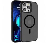 H Hardy Coque pour Apple iPhone 14, Étui Souple Mat Noir, MagSafe, Antichoc, Anti-Traces, Protection Caméra et Écran + 4 Sets Verre Caméra (12 Pièces)