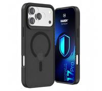 H Hardy Coque pour Apple iPhone 17 Pro, Étui Fumé Mat Noir, MagSafe, Antichoc, Anti-Traces, Protection Caméra et Écran + 4 Sets Verre Caméra (12 Pièces)