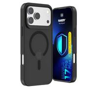 H Hardy Coque pour Apple iPhone 17 Pro Max, Étui Fumé Mat Noir, MagSafe, Antichoc, Anti-Traces, Protection Caméra et Écran + 4 Sets Verre Caméra (12 Pièces)