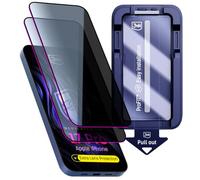 H HARDY Verre Anti-Espion pour iPhone 17 Pro, 2 Verres + 12 Protection Caméra, Cadre de Pose, Dureté 9H, Hardura™ Protection d'Écran, Anti-Espion, Sans Bulles, Anti-Traces